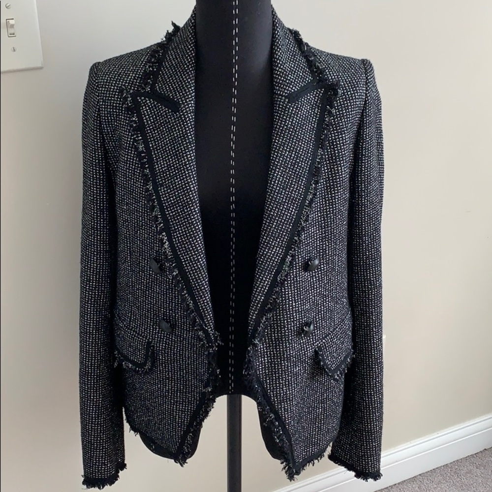 Veronica Beard Black and Silver Blazer